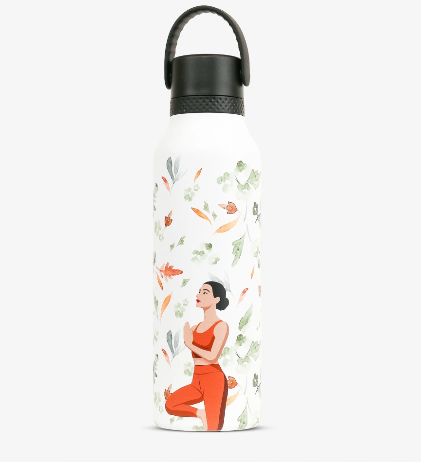 Garrafa térmica RunBott Mii 60 Lulalila - Yoga - 600 ml