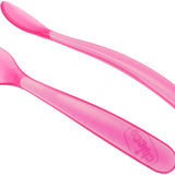 Chicco Colher Macia Silicone Rosa - 2 unidades