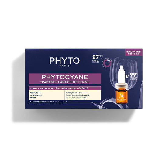 Phyto Phytocyane Antiqueda Progressiva Woman - 5ml x 12 Ampolas