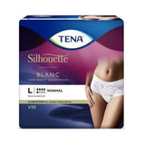 Tena Silhouette Plus Cintura Baixa Branco (Tamanho L) - 10 unidades