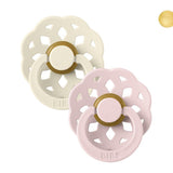 BIBS 2 Pacifiers Boheme Ivory / Blossom - 0-6m