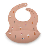 Noui Noui IceCream Rose Silicone Bib