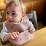 Noui Noui IceCream Rose Silicone Bib