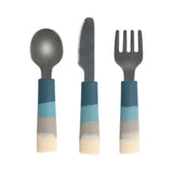 Grech &amp; Co Set 3 Blue Cutlery