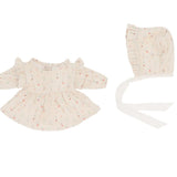 Monnëka Boneca Koke + Vestido e Chapéu White Flowers