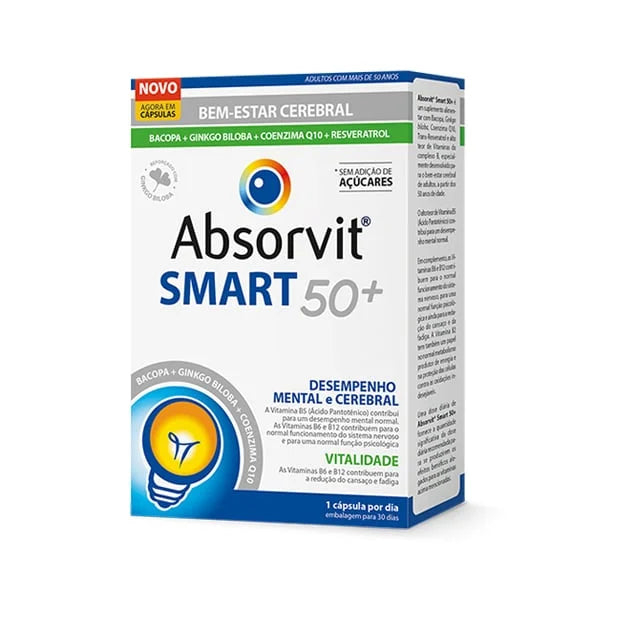 Absorvit Smart 50+ - 30 cápsulas