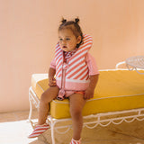 Monnëka Colete Flutuador Stripes Bloom & Blush - 1-2 Anos