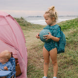 Monnëka Mochila Anti-Areia Whale Teal