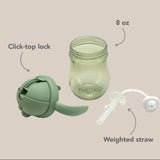 Noüka Copo Antiderrame com Palhinha Flexível - 240 ml