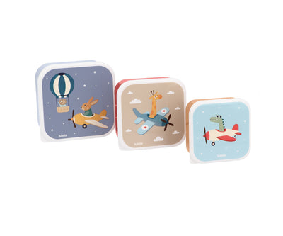 Tutete Kit 3 Lancheiras Planes
