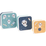 Tutete Kit 3 Lancheiras Pandas In Space