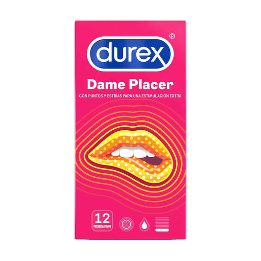Durex Dame Placer Preservativo - 12 unidades