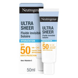 Neutrogena Protetor Solar Ultra Sheer Fluido Invisível Hidratante SPF50+ - 50ml