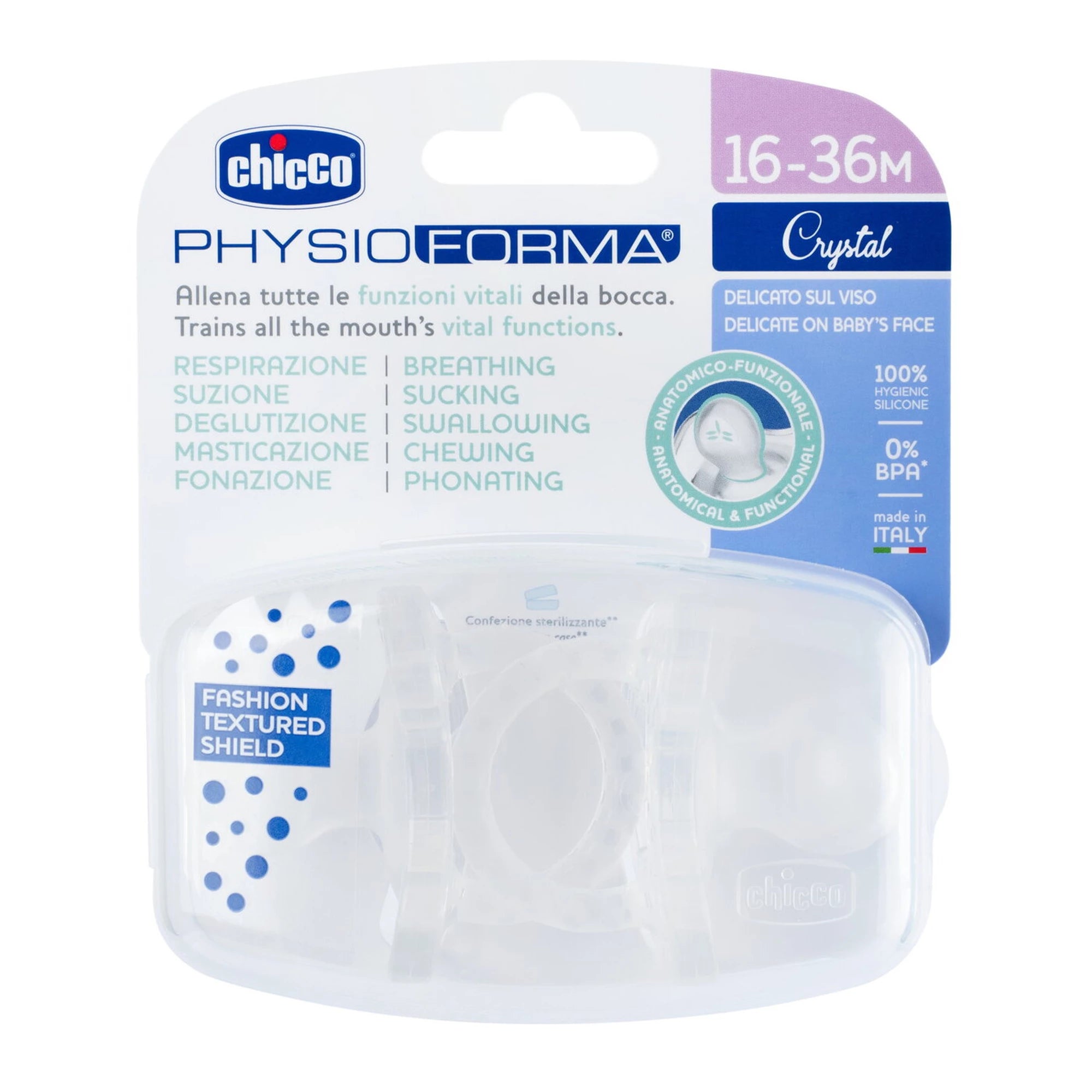 Chicco Chupeta PhysioForma Crystal 16-26m - 2 unidades (imagem 2)