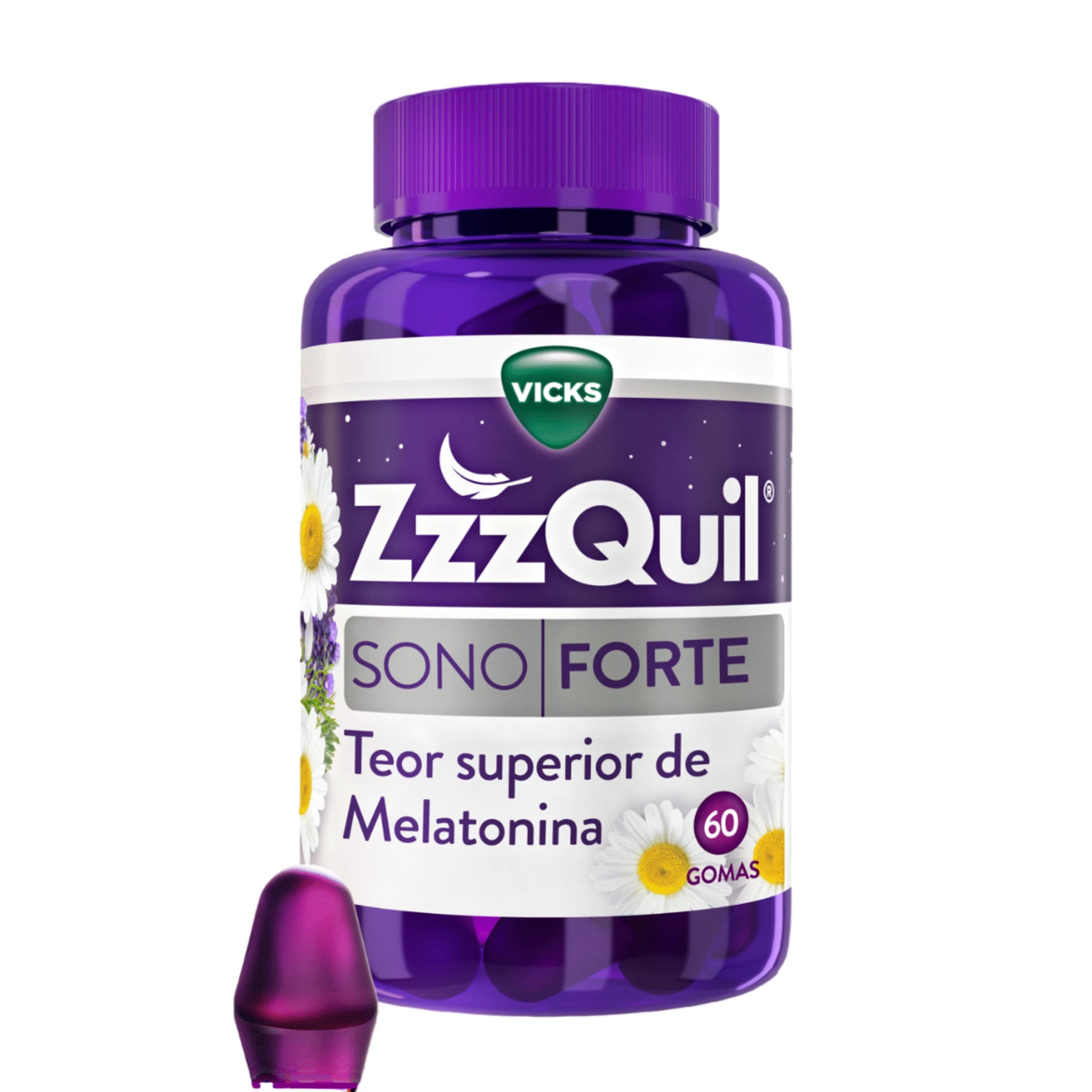 Vicks ZzzQuil Forte Natura Melatonina - 60 Gomas