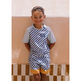 Monnëka Camisola de Proteção Solar Stripes Blues & Beyond