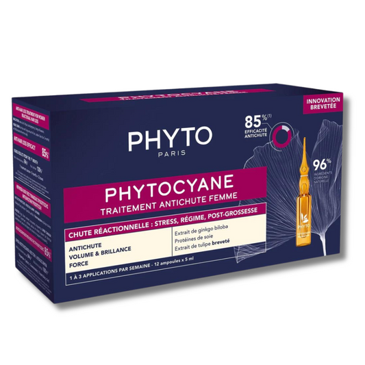 Phyto Phytocyane Antiqueda Reacional Woman - 5ml x 12 Ampolas