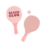 Monnëka Raquetes com Bola Stripes Bloom & Blush