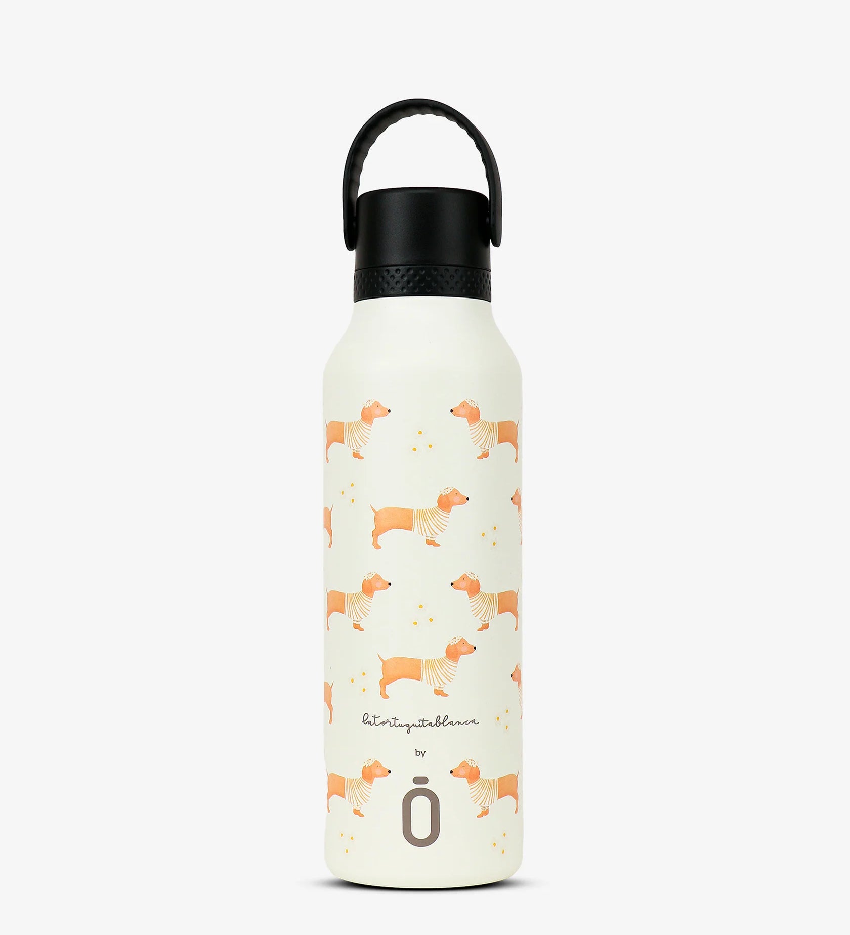 Garrafa térmica Runbott Mii 60 La Tortuguita Blanca - Daisy Teckel - 600ml