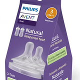 Philips Avent Tetina Natural Response Fluxo 3 - 2 unidades