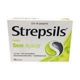 Strepsils Limão sem Açúcar 0,6/1,2mg - 24 pastilhas