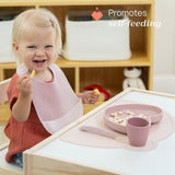 Chicco Plato Take Eat Easy Silicona Azul