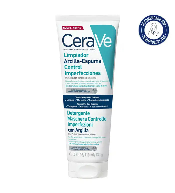 CeraVe Argila-Espuma de Limpeza Controlo de Imperfeições - 118ml