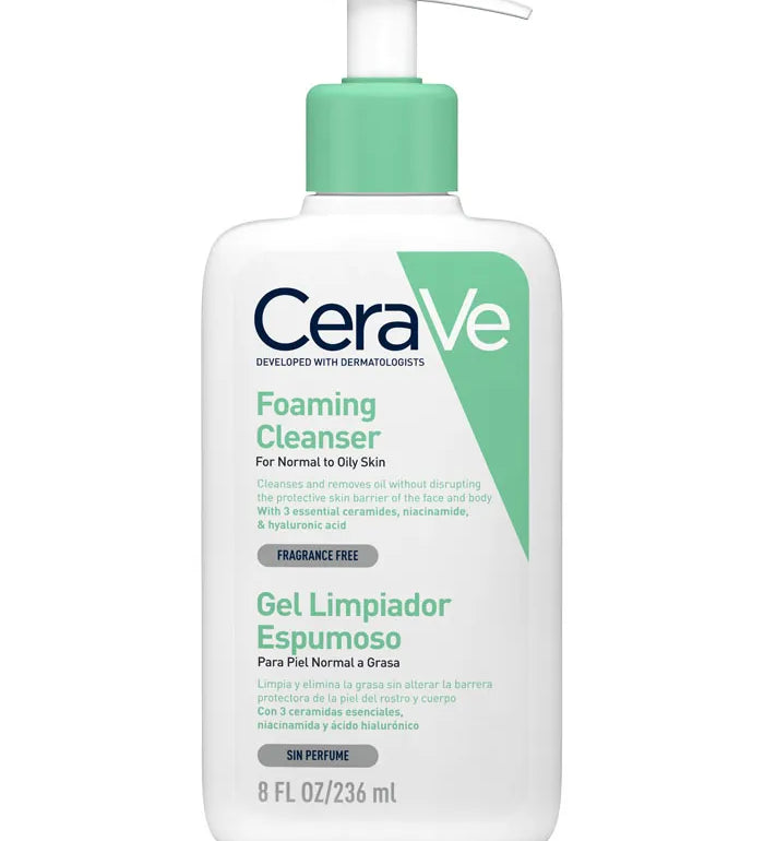 CeraVe Cleanser Foaming Cleanser for Normal to Oily Skin