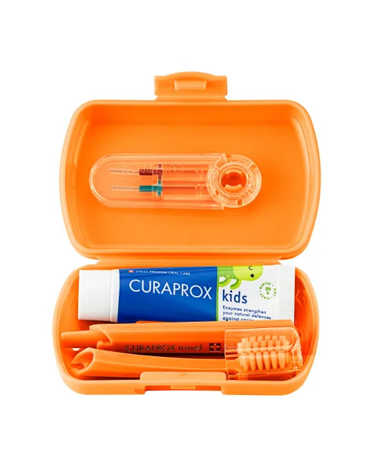 Curaprox Kids Kit de Viagem Laranja