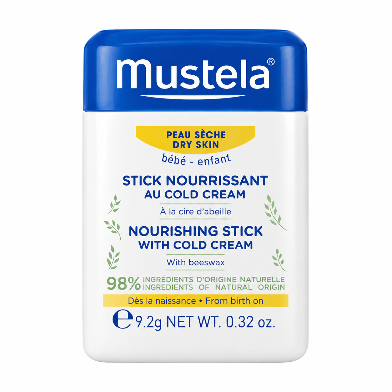 Mustela Bebé Stick Nutritivo com Cold Cream - 10ml