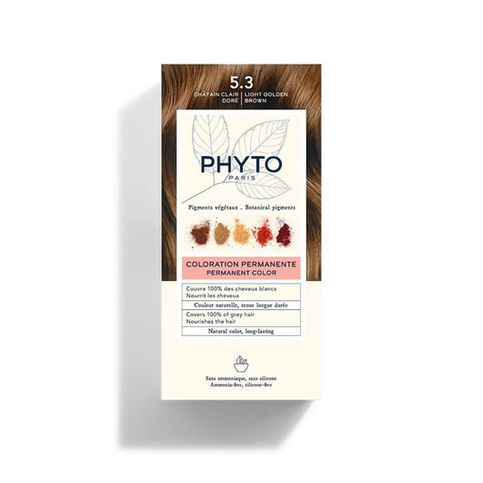 Phyto Phytocolor Coloração Tom 5.3 Louro Castanho Claro Dourado