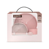 Suavinex Soft Flex Conjunto De Refeição Silicone - Rosa