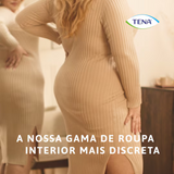 Tena Silhouette Plus Cintura Alta Creme (Tamanho M) - 9 unidades