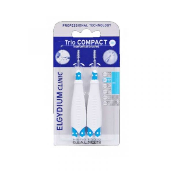 Elgydium Clinic Trio Compact Narrow Brush - 2 Units