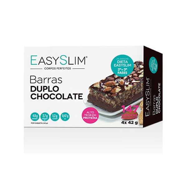 Barritas dobles de chocolate EasySlim - 4 x 42 g