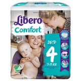 Libero Comfort 4 Diapers (7-11kg) - 26 units