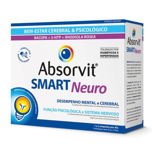 Absorvit Smart Neuro - 30 ampolas