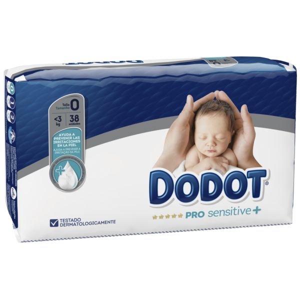 Dodot Pro Sensitive+ T0 Diapers Up to 3Kg - 38 units