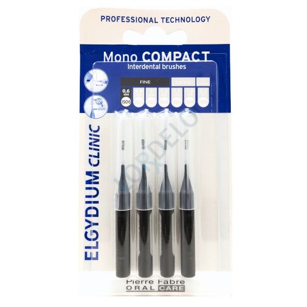 Elgydium Clinic Mono Compact Brush Black - 4 units