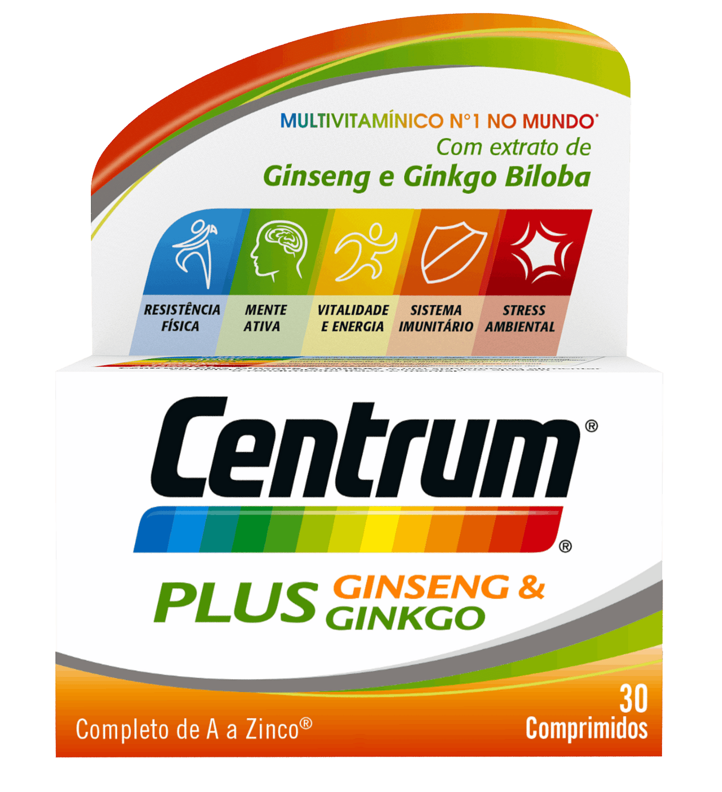 Centrum Plus Ginseng & Gingko - 30 comprimidos