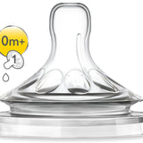 Philips Avent Natural Silicone Teat 1 Hole - 2 units