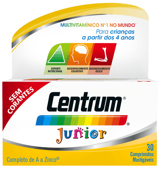 Centrum Junior Comprimidos Mastigáveis - 30 comprimidos