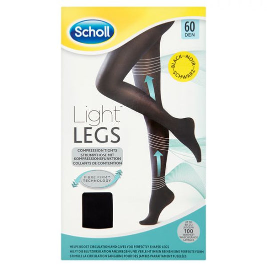 Scholl Light Legs Compression Leotard Density 60 Black - Size L