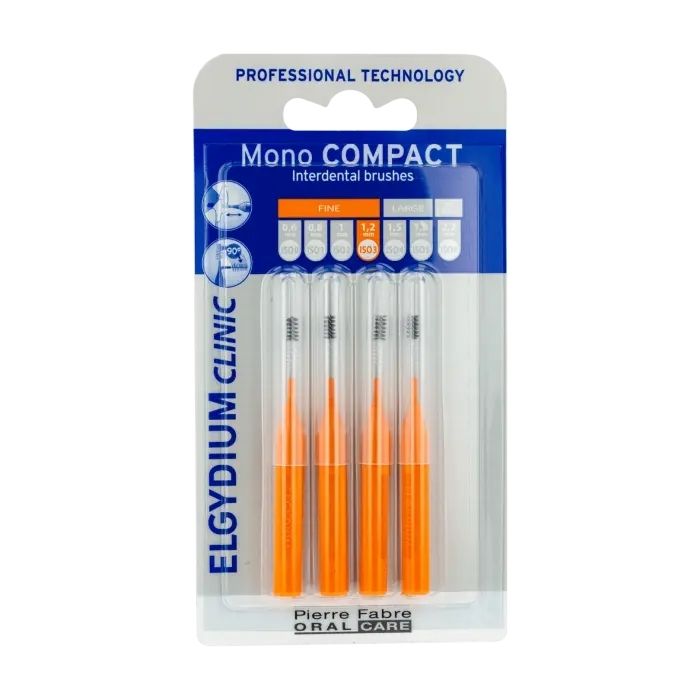 Elgydium Compact Brush Mono Orange - 4 units