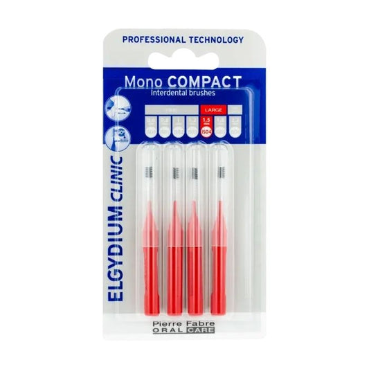 Elgydium Compact Brush Mono Red - 4 units