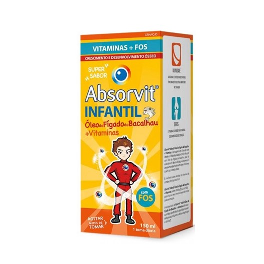 Absorvit Infantil Óleo de Fígado de Bacalhau + Vitaminas 150ml