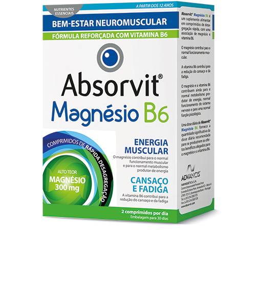 Absorvit Magnésio +B6 - 60 comprimidos