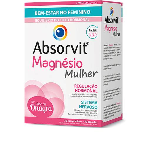 Asorvit Magnesio Mulher 30 comprimidos + 30 capsulas