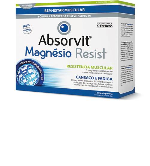 Absorvit Magnésio Resist 10 ampolas