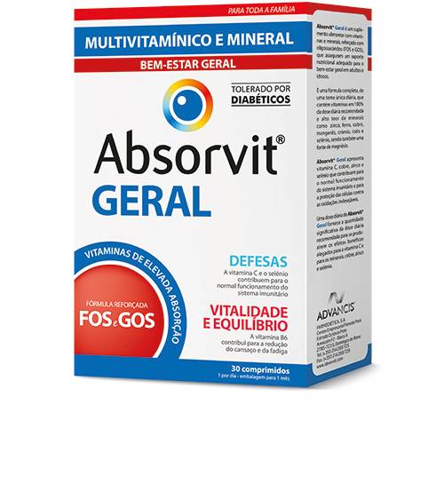 Absorvit Geral 30 comprimidos